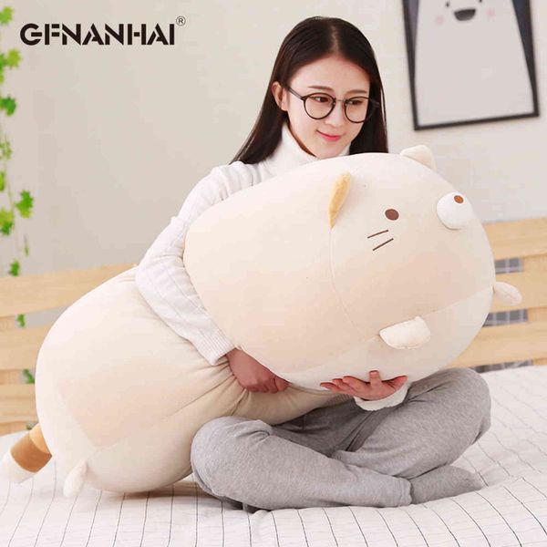 1pc 90cm Cute Corner Bio Pillow Animación japonesa Sumikko Gurashi juguete de peluche relleno suave regalo de San Valentín para regalos de niña Y211119