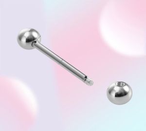 1 ST 925 Sterling Zilver Ronde Rechte Tong Barbell voor Vrouwen 16mm Tepel Ringen 14G Hypoallergene Piercing Fijne Jewelry1844807