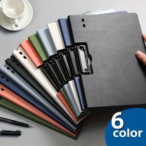 1pc A4 File Folders Documents Organizer Clipboard With Cover Paper Folder For Business School Stationery Office Supplies 231227