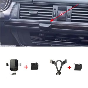 1 Pc Abs Materiaal Voor 2012-2018 Audi A6 C7 Speciale Auto Telefoon Houder Vaste Beugel Stand Mobiele zwaartekracht Linkage