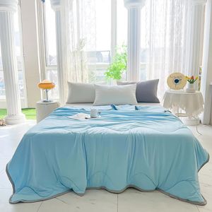 1 st aclass ijs zomers quiltcool gevoel zijden airconditioning quiltolid kleur deken machine wasbaar 240514