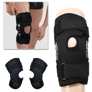 Elleboogknie Pads 1pc Verstelbare Elastische Neopreen Compressie Scharnierende Patella Ondersteuning Brace Sleeve Wrap Cap Stabilizer Sport Running Gym Wra