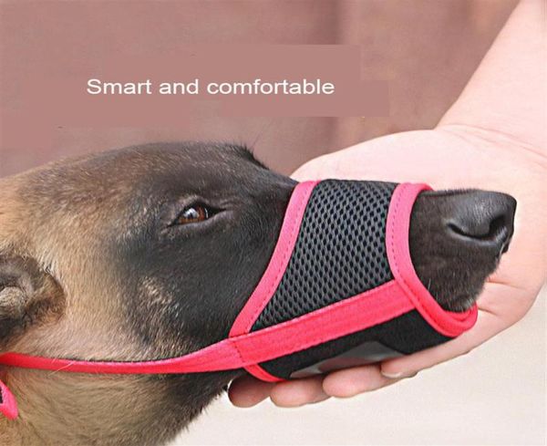 1pc Mesh réglable respirant smalllarge chien bouche bouche anti-écorce morsure mât de chien accessoires pour animaux de compagnie Produits 245S5284349