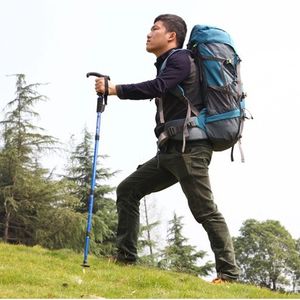 1pc ajustable al aire libre caminata caminata trekking shitking shitking stick plegable aleación de aluminio palitos para caminar telecópico montaña
