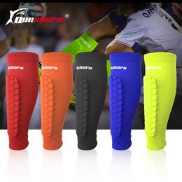 1pc volwassen tiener basketbal voetbal shin bewakers voetbal honingraat anti-crash been kalfmouwen fietsen training beenbescherming