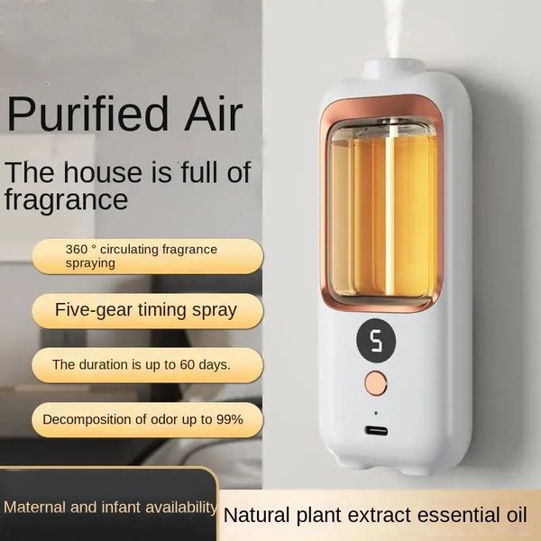 1pc luchtbevochtiger bevochtigende parfummachine thuis kamer slaapkamer stille waternevel grote capaciteit luchtzuivering katoenstok constante luchtvochtigheid