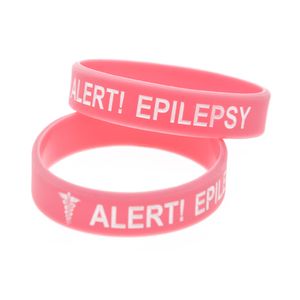 1pc alert epilepsie kinderen maat siliconen rubberen polsband geweldig om te gebruiken in school- of buitenactiviteiten