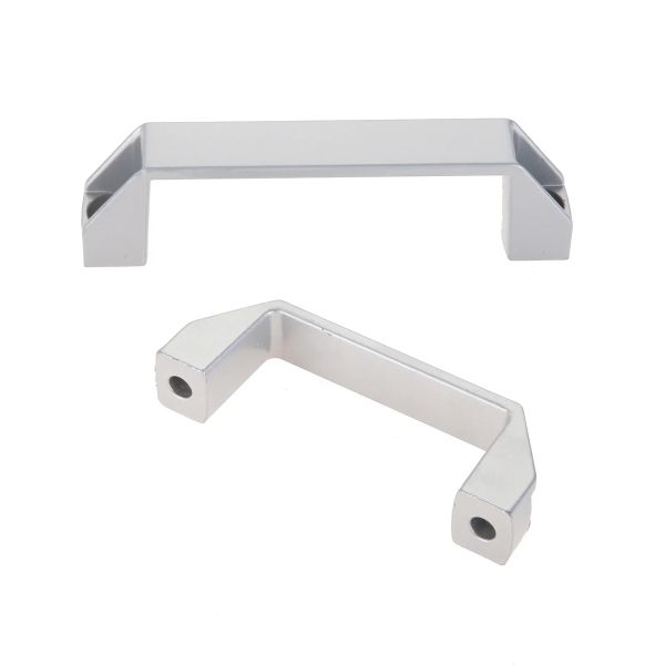 1pc aleación de aluminio muebles negros/plateado cajón de armarios manijas de gabinete de tirón distancia 90/120/180 mm manijas de puertas duraderas