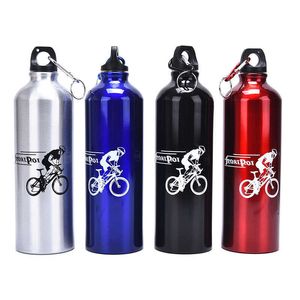 1pc en alliage d'aluminium bouteilles d'eau de sport cyclisme camping vélo vélo bouilloire en plein air équitation sport bouilloire Y0915