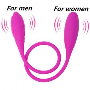 1 pc Vibrateur Anal Pour Hommes Femmes Double Vibrateur 7 Vitesse G-spot Oeufs De Vibration Produit De Sexe Rechargeable Adult Sex Toys Pour Couple S18101905