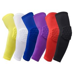 1Pc Arm Sleeve Armband Elbow Support Basketball Arm Sleeve Breathable Football Safety Sport Elbow Pad Brace Gym Protector
