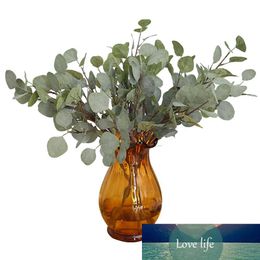1pc kunstmatige gedroogde bloem eucalyptus groen plant bruiloft stadium partij tuin home decor diy bruidsboeket krans