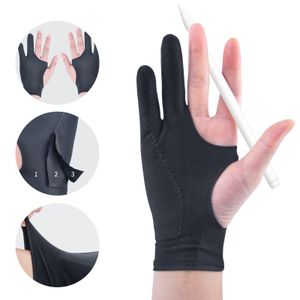 1PC Artist Drawing Protective Glove for Any Graphics Drawing Table 2 finger Anti-Fouling Both for Right And Left Hand Drawing Gloves
