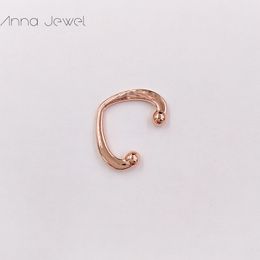 1pc Authentique 100% Argent Sterling 925 Pandora Rose Boucles d'Oreilles à Coeur Ouvert avec Cz Clair Convient aux bijoux de style européen 287214