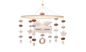 Cloche de lit pour bébé, hochets mobiles, jouets, lapin mignon, poussette suspendue, plusieurs formes, cadeaux rotatifs pour 012 mois, 1 pièce, 2202165813290