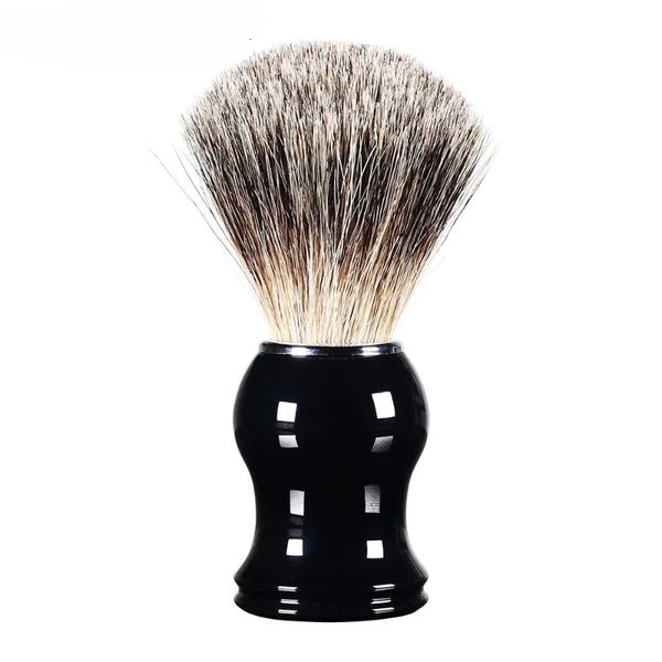 1pc Badger Hair Men's Shaving Bish Salon Salon Men Barba Facial Limpieza Herramienta de afeitar Razor Cepillo con madera / mango de plástico