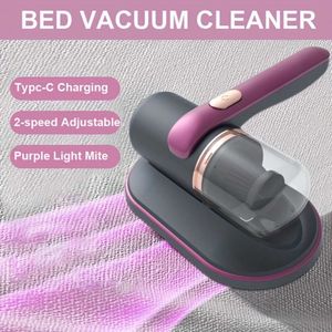 1 pièce, nettoyeur de lit, aspiration super forte à faible bruit, lumière UV, filtre HEPA lavable pour un nettoyage en profondeur, aspirateur à main, aspirateur de matelas sans fil, nettoyage efficace