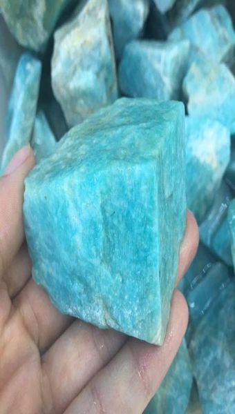 1PC grande taille naturel Natural Raw Amazonite Rough Amazon Stone Natural Crystals Crystals Mineral Energy Stone for Healing9908481