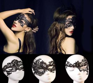 1 st Black Cutout Lace Mask Black Cool Flower Eye Mask voor Masquerade Party Mask Fancy Dress Costume Halloween Party Fancy Decor3284615998