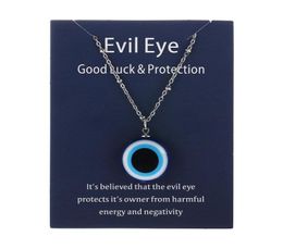 1 st Blue Glass Evil Eye Hangers ketting voor vrouwen Men Turkije Lucky Necklace Choker Sieraden Accessoires4361705