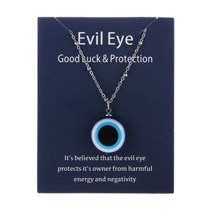 1 st Blue Glass Evil Eye Hangers ketting voor vrouwen mannen kalkoen gelukkige ketting choker sieraden accessoires