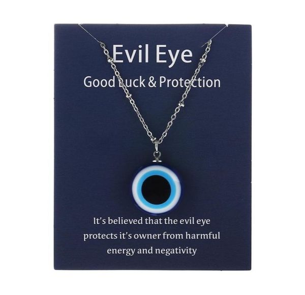 1pc Blue Glass Evil Eye Pendants Collier pour femmes Men Men Turquie Collier Chauker Bijoux Accessoires3257193