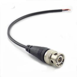 1 pc bnc mannelijke connector met vrouwelijke adapter DC Power Pooltail Cable Line BNC -connectoren Draad voor CCTV -camerabeveiligingssysteem