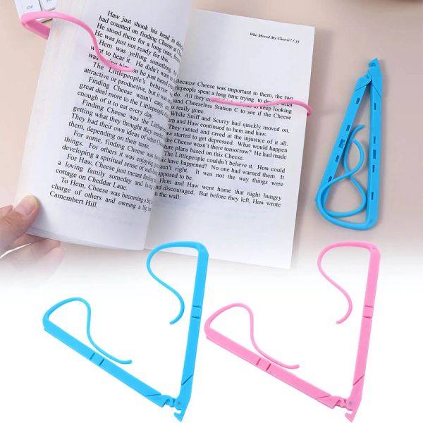 1pc livre de lecture Clip Clip Pink Blue Bured Office School fournit des accessoires de lecture gratuite Organisateur d'accessoires