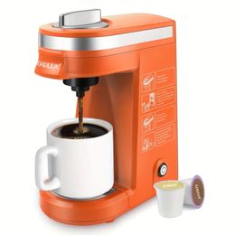 1pc Prepare delicioso café en segundos con CHULUX Upgrade Single Serve Coffee Maker - Preparación rápida de 12 oz, apagado automático y operación con un solo botón, accesorios de café