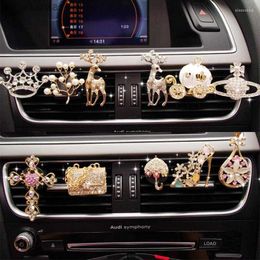 1 pc auto luchtuitlaatfrissener Rhinestone High Heels Crown Vent Clip Parfum Sparkling Automobile Decor Geur Ornament L230523