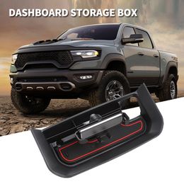 1PC voiture tableau de bord boîte de rangement support pour téléphone organisateur intérieur Modification accessoires pour Dodge RAM 1500 2019 2020 2021