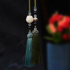 1pc auto hangende decor Tassel Chinese knoop creatieve auto hanger voor vrachtwagen voertuig