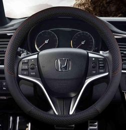 1pc carter de volant de voiture pour Honda Fit Accord Jazz Jazz Steering Covers Case Drive Woalcover Auto Direing Wheel Protective 8875793