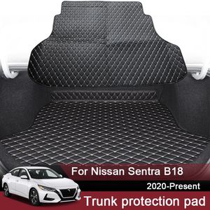 1pc Car Styling Personalizzato Posteriore Tronco Zerbino Per Nissan Sentra B18 2020-Presente In Pelle Impermeabile Auto Cargo Liner Internnal Accessorio