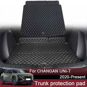 1PC Car Style de voiture Mat à coffre arrière personnalisé pour Changan Uni-T 2020 Présent en cuir étanche Auto Cargo Douleur Padce