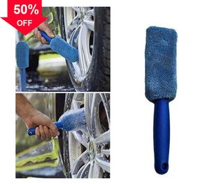 1PC Wasstraat Detaillering Auto Reinigingsborstel Microfiber Velg Borstel Voor Kofferbak Motorfiets Auto Detaillering Borstel