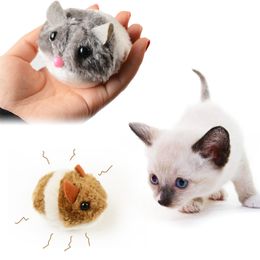 1 PC chat jouet en peluche souris jouet drôle chien jouet secouant mouvement souris sans batterie petit chat interactif jouet fourrure Pet fournitures cadeau