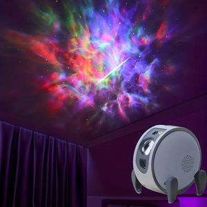 1 pc plafond galaxie éclairage étoiles projecteur nébuleuse nuages multicolore rvb variable lampe pour chambre, Home cinéma, chambre