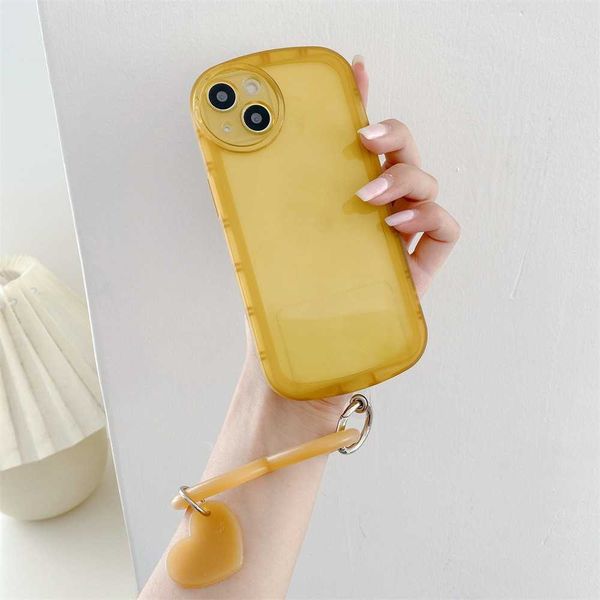 1 PC Sangles de Téléphone Portable Charmes Mode D'été Mobile Amour Coeur Pendentif Anneau Suspendu Bracelet En Silicone Souple Lanière Sangle Anti-Perte Bracelet