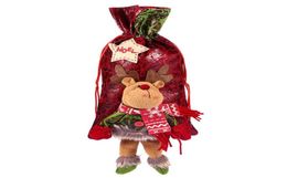 1pc Christmas Gift Emballer Sacs Sac cadeau mignon sac de bonbons sac à main