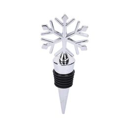 1pc Christmas Snowflake Wine bouteille Stopper zinc alliage de vin de liège Favors de mariage pour les outils de barware accessoires d'outils de barre de cuisine D192652563