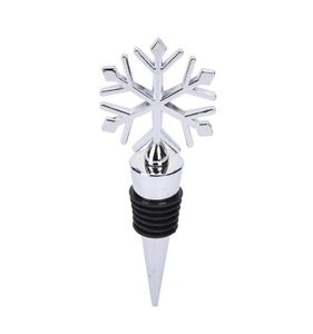 1pc Christmas Snowflake Vin Bottle Stopper Zinc Alloy Wine Wine Mariage Mariage Favors pour les outils de barware ACCESSOIRES DE CARACTURE DE CUITS D191416373