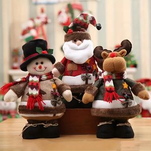 1 шт., Рождественский снеговик, лось, стоячая кукла, подарок, украшение Санта-Клауса, рождественский декор в торговом центре отеля, рождественский орнамент хорошего качества для праздничных фестивальных поставок