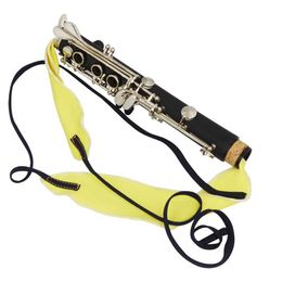 1pc écouvillon de nettoyage Saxophone Tube noir hautbois flûte trompette universel longue passe nettoyant tissu accessoires d'instruments de musique