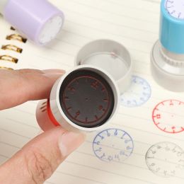 1pc horloge tampon sceau pour les aides d'enseignement des mathématiques primaires Montessori outil d'enseignement des élèves éducatifs pour les fournitures d'école primaire jouet