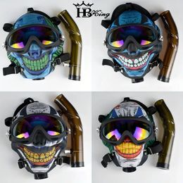 1pc colorido silicona máscara de gas cachimba, pipa de cachimba multifuncional con máscara facial