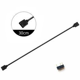 1 PC Computer placa base RGB Split Sincrono Cable síncrono 12V Extensión de 4 pines TCABLE 5V 3 PIN BUB para ASUS GIGABYTE MSI RGB FUSION