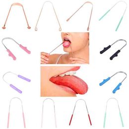1 stc koperen tong schraper mannen vrouwen tandenborstel tandheelkundige mondzorg hygiëne gezondheidsinstrument reiniger 220614