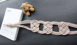 1 st Curtain Tieback Creative Curtain Holder Strap Home Decoratieve kamer Accessoires Simple Window Buckle Rope Handmade H JLLFGE