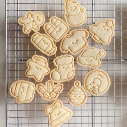 1pc mignon de chariot de Noël mignon biscuit biscuit emprein de gigogne